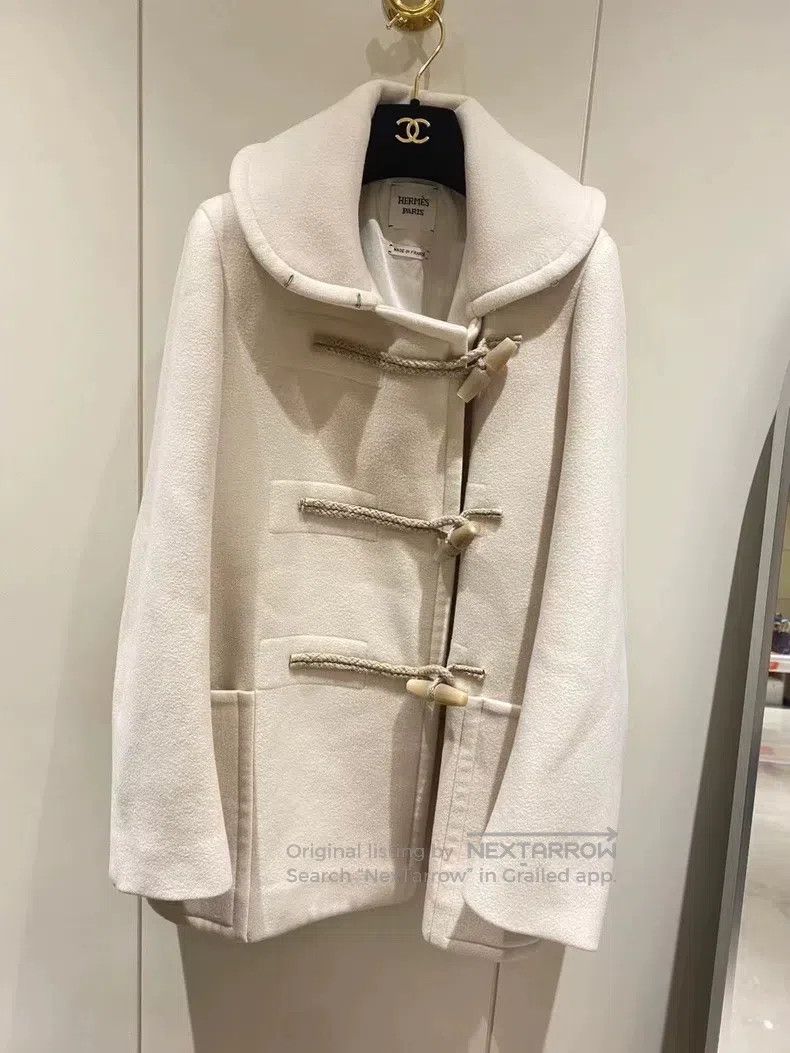 Hermes Hermes White Coat - Straight Cut Size XS / US 0-2 / IT 36-38 - 2 Thumbnail