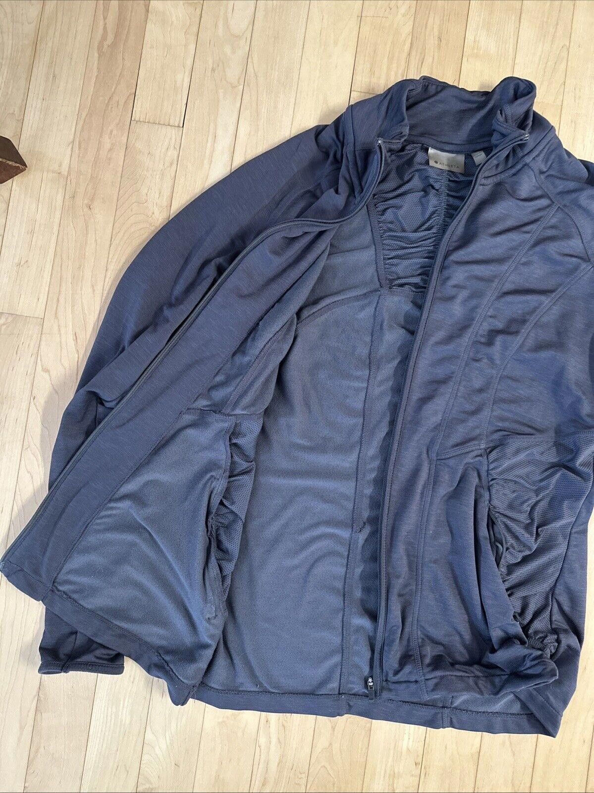 Designer Athleta Jacket Womens Medium Black Lightweight Zip Up Size M / US 6-8 / IT 42-44 - 5 Thumbnail