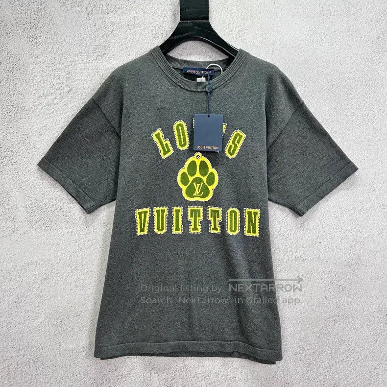 Louis Vuitton Louis Vuitton 25 New Grey Crew Neck Threaded Knitted Claw Size US M / EU 48-50 / 2 - 1 Thumbnail