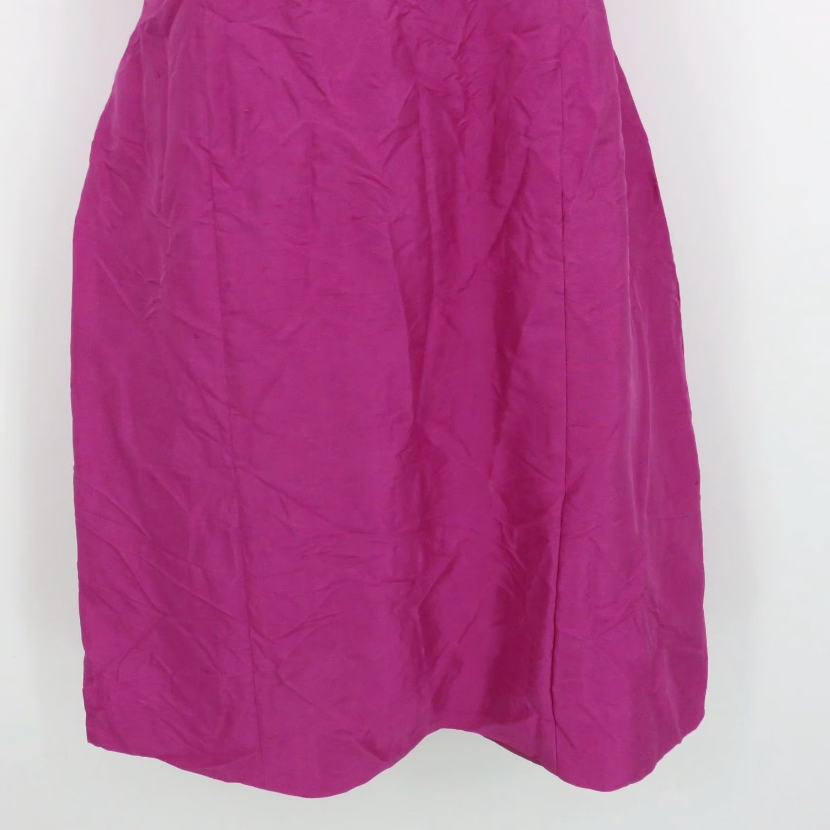Ann Taylor VINTAGE Ann Taylor Women Petite 4P Pink Crinkle Silk Beaded Sequin Halter Sheath Dress Shirt Dress? Size S / US 4 / IT 40 - 6 Thumbnail