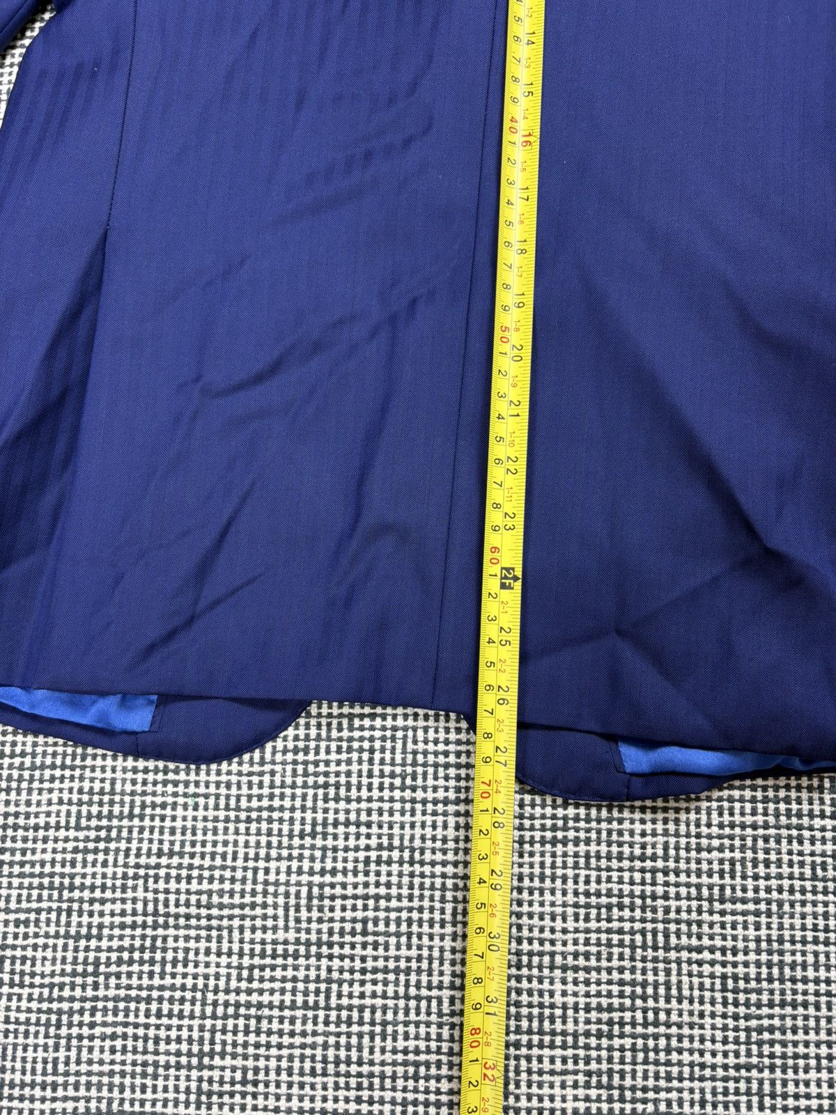 Pal Zileri Pal Zileri 46Rit striped blue two buttons suit blazer jacket Size 36R - 11 Thumbnail