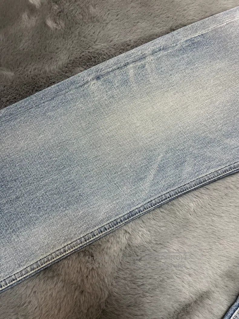 Celine CELINE Frilled Distressed Water-Washed Straight Leg Jeans, Size US 30 / EU 46 - 6 Thumbnail