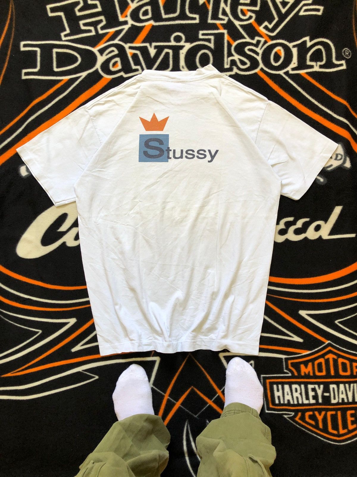 Stussy Vintage 90s STUSSY Crown tee USA single stitch Size US L / EU 52-54 / 3 - 1 Thumbnail