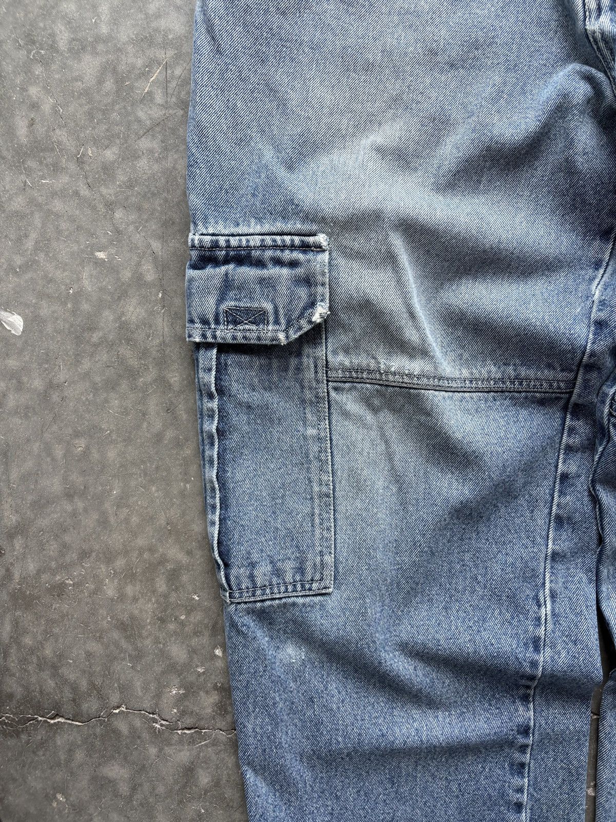 Vintage Vintage Y2K Route 66 Baggy Cargo Jeans 34x30 Size US 34 / EU 50 - 3 Thumbnail