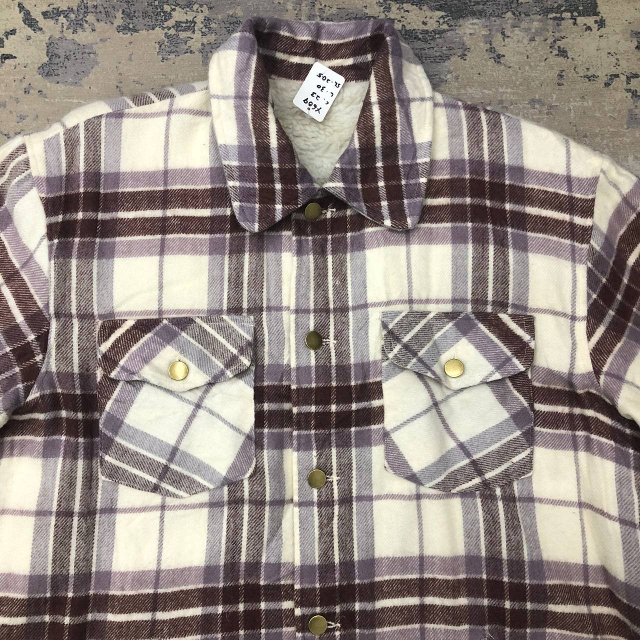 Japanese Brand × Vintage Y609 COSA DE VER TARTAN SHERPA JACKETS Size US S / EU 44-46 / 1 - 5 Thumbnail