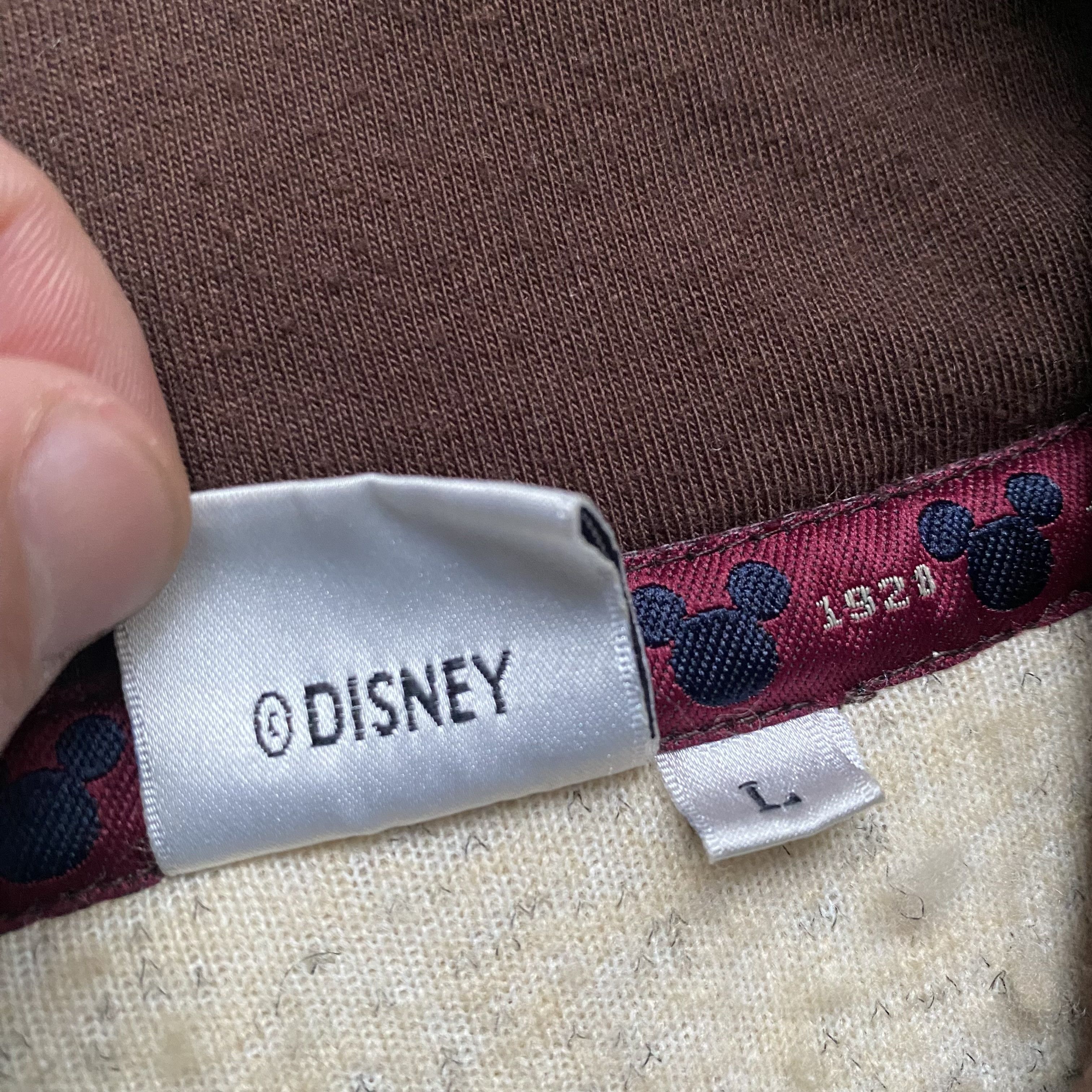 Disney 1990s Vintage Mickey Mouse fleece Boxy sweatshirt Zip Teddy Size US L / EU 52-54 / 3 - 9 Thumbnail