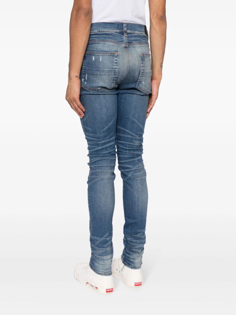 Amiri o1gr1nt0325 Stack Jeans in River Indigo Size US 34 / EU 50 - 4 Thumbnail