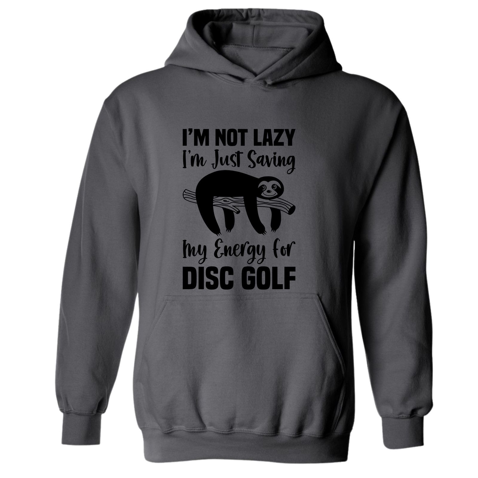 Gildan Disc Golf Hoodie LAZY SLOTH Discgolfing Funny Sweatshirt Size US L / EU 52-54 / 3 - 10 Thumbnail