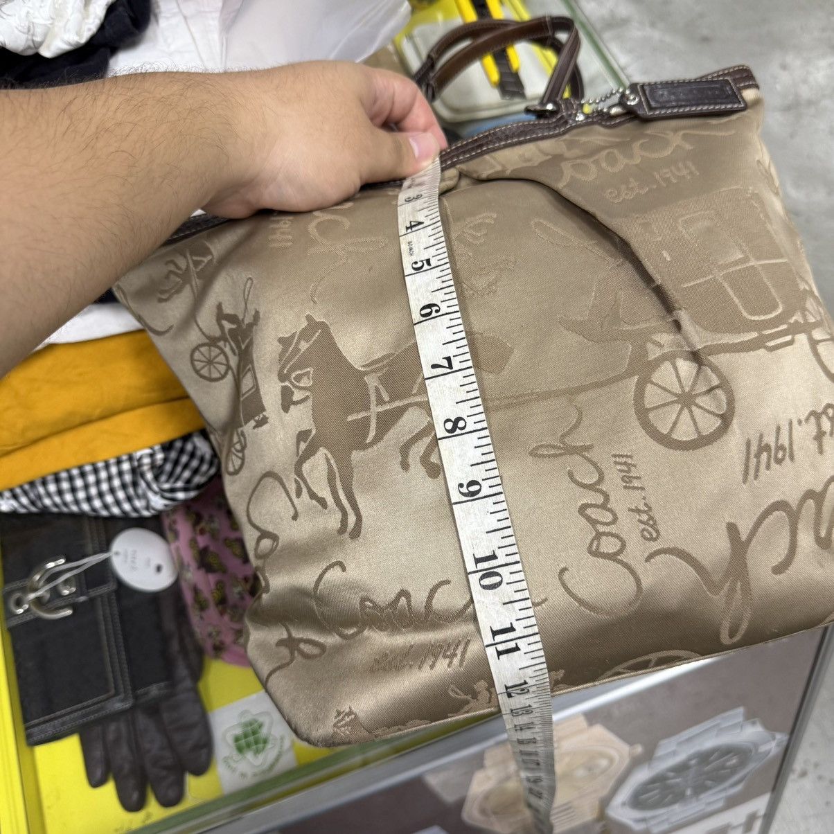 Coach Coach Vintage Horse and Carriage Print Hermes Style Handbag Size ONE SIZE - 9 Thumbnail