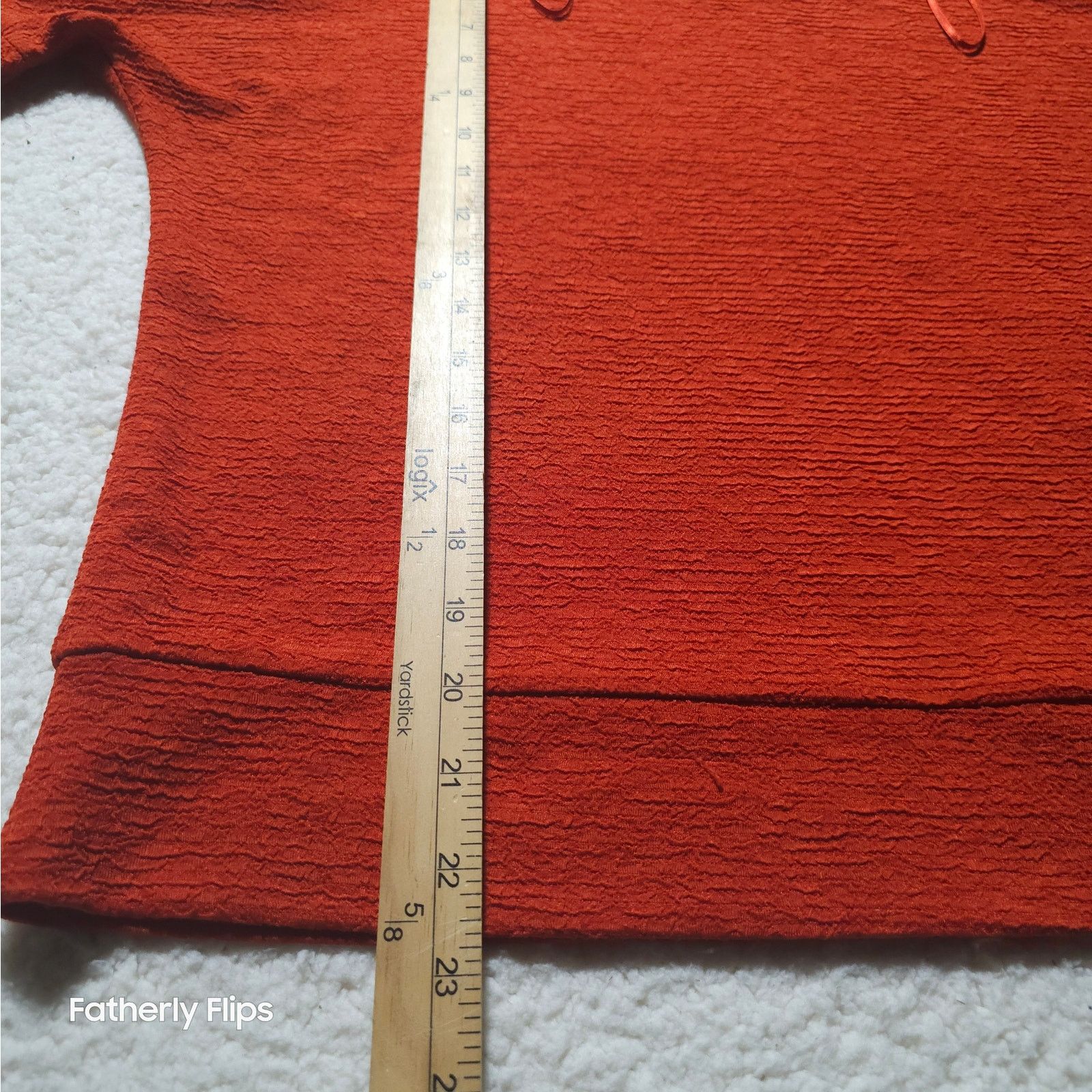 Michael Kors Michael Kors Rust Bell Sleeve Side Tie Blouse Medium M Size M / US 6-8 / IT 42-44 - 10 Thumbnail