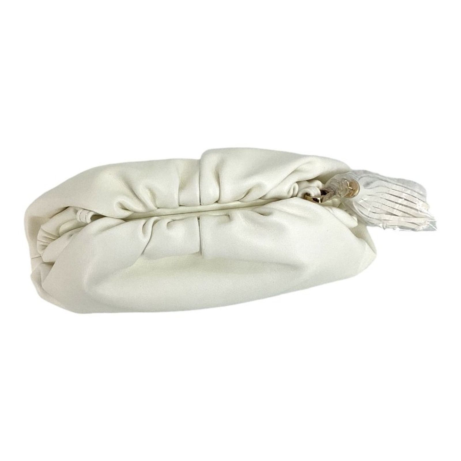 Other Understated Leather Ivory Crescent Clutch NWT $100 MSRP Size ONE SIZE - 6 Thumbnail