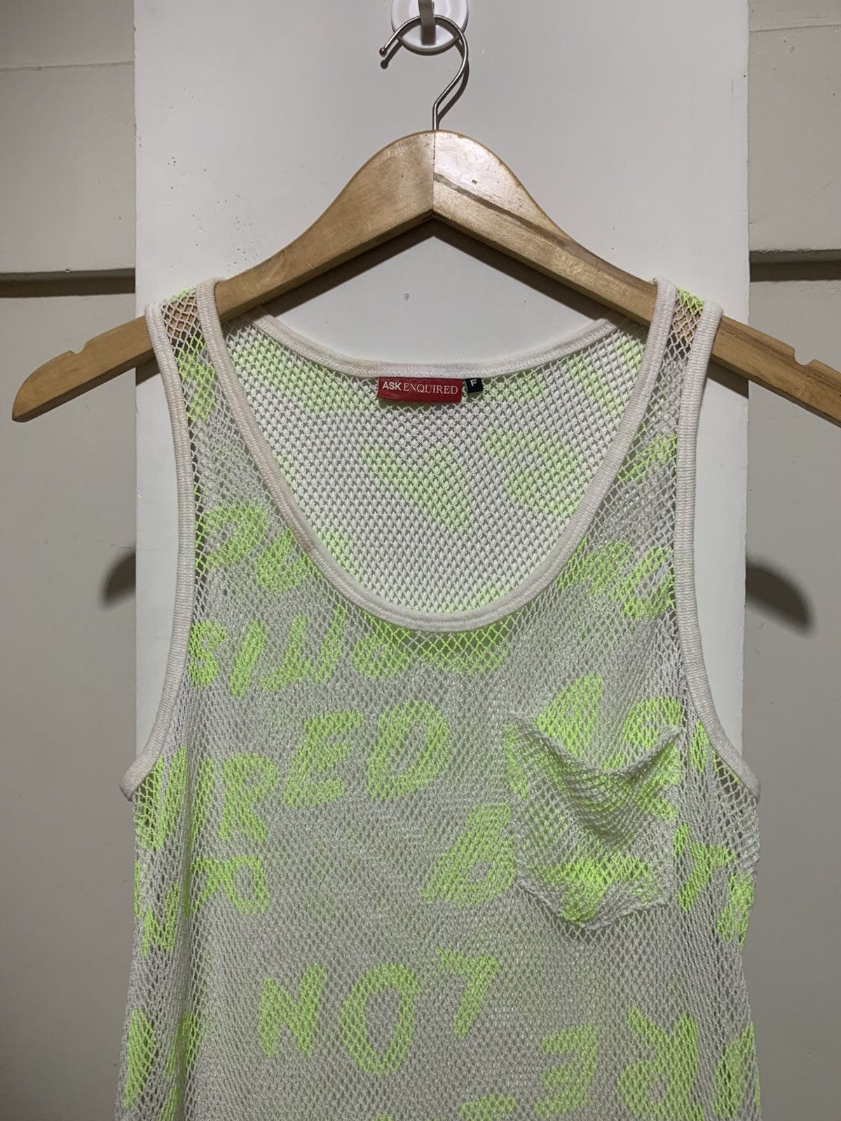 Maison Margiela Ask Enquired Mesh Maison Margiela Style Tank Top Shirt Size US M / EU 48-50 / 2 - 8 Thumbnail