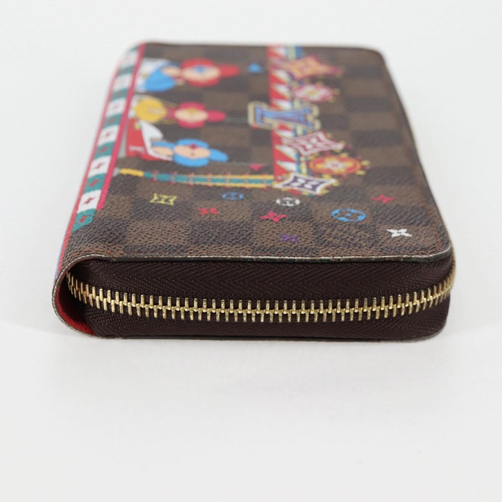 Louis Vuitton Brown Canvas Zippy Wallet