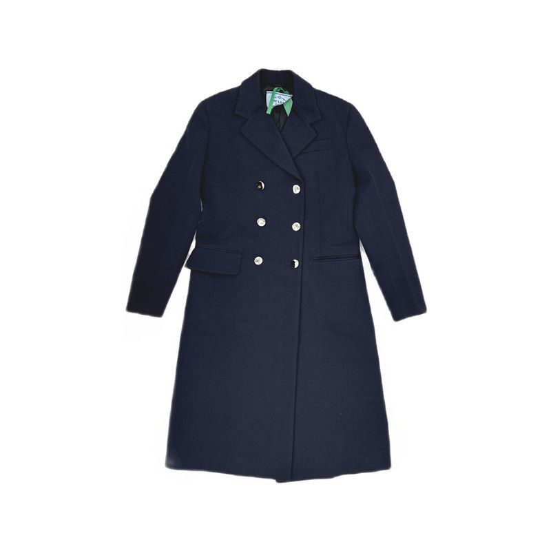 Prada Prada Classic Lapel Overcoat in Navy Blue-2506 Size US S / EU 44-46 / 1 - 3 Thumbnail