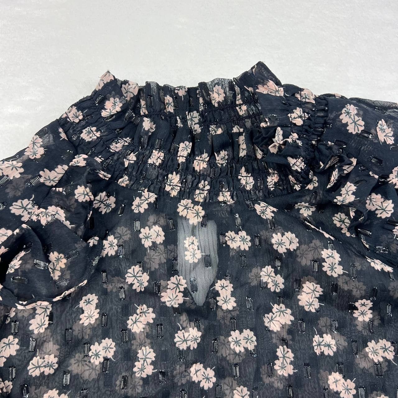 Other Calligraphie Top Women Medium Floral All Over Print Ruffles Size M / US 6-8 / IT 42-44 - 4 Thumbnail