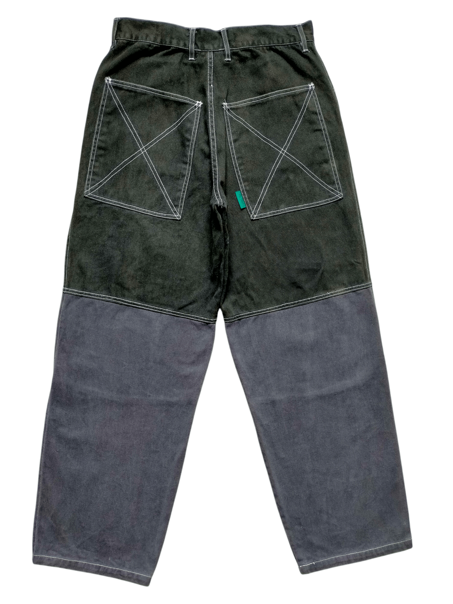 JNCO × Japanese Brand Barrel Roll Baggy Black Embroidered Hip Hop Style Size US 32 / EU 48 - 2 Thumbnail