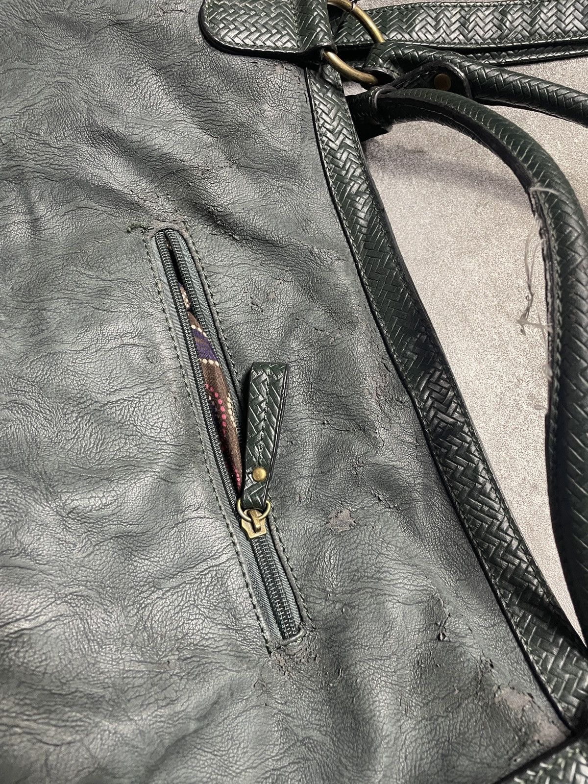 Vintage 🔥RARE🔥Vintage Y2K Leather Bag Rare Size ONE SIZE - 10 Thumbnail