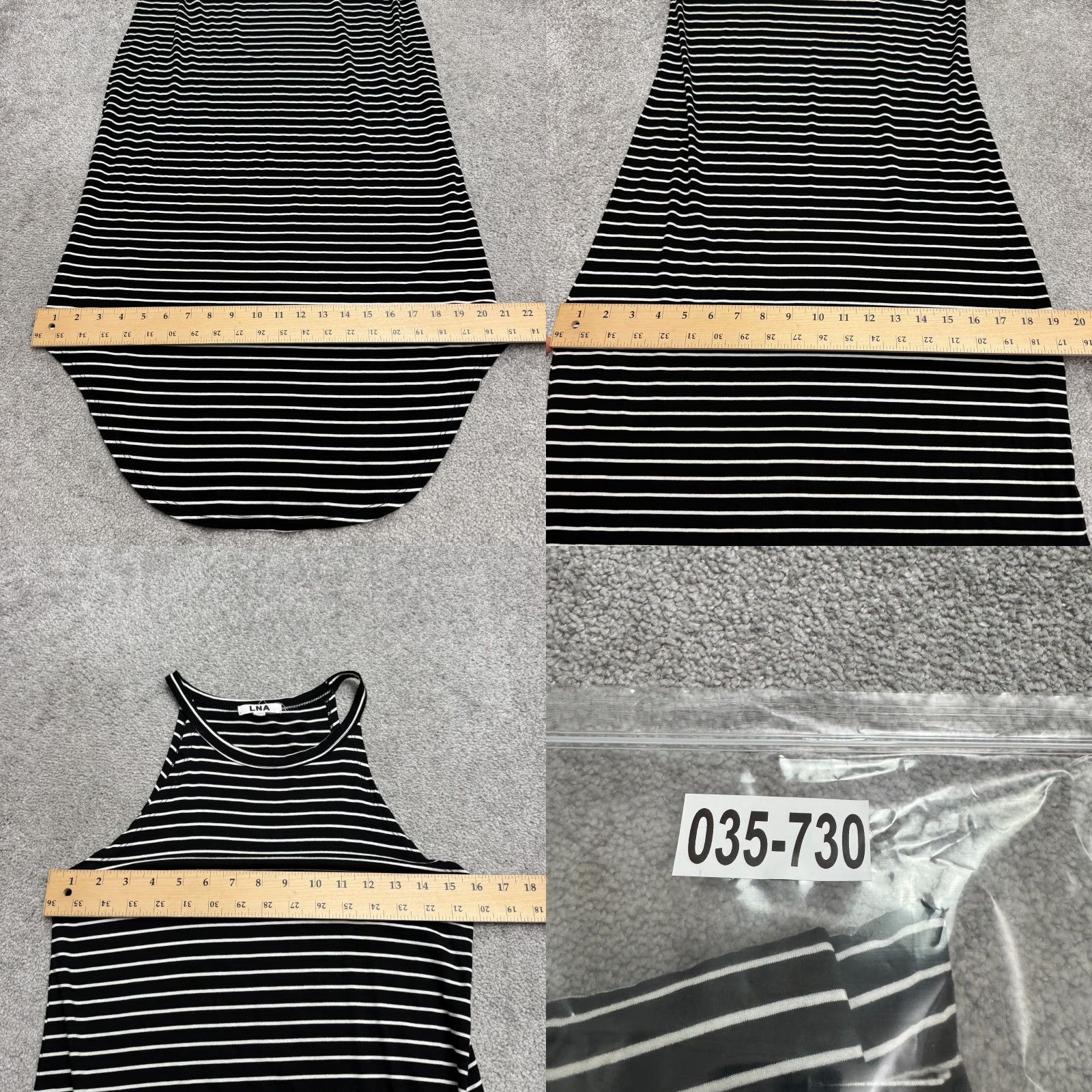 Vintage VINTAGE LNA Maxi Beach Dress Womens Small Striped Rayon Sleeveless Summer Casual Office Women Size S / US 4 / IT 40 - 8 Thumbnail