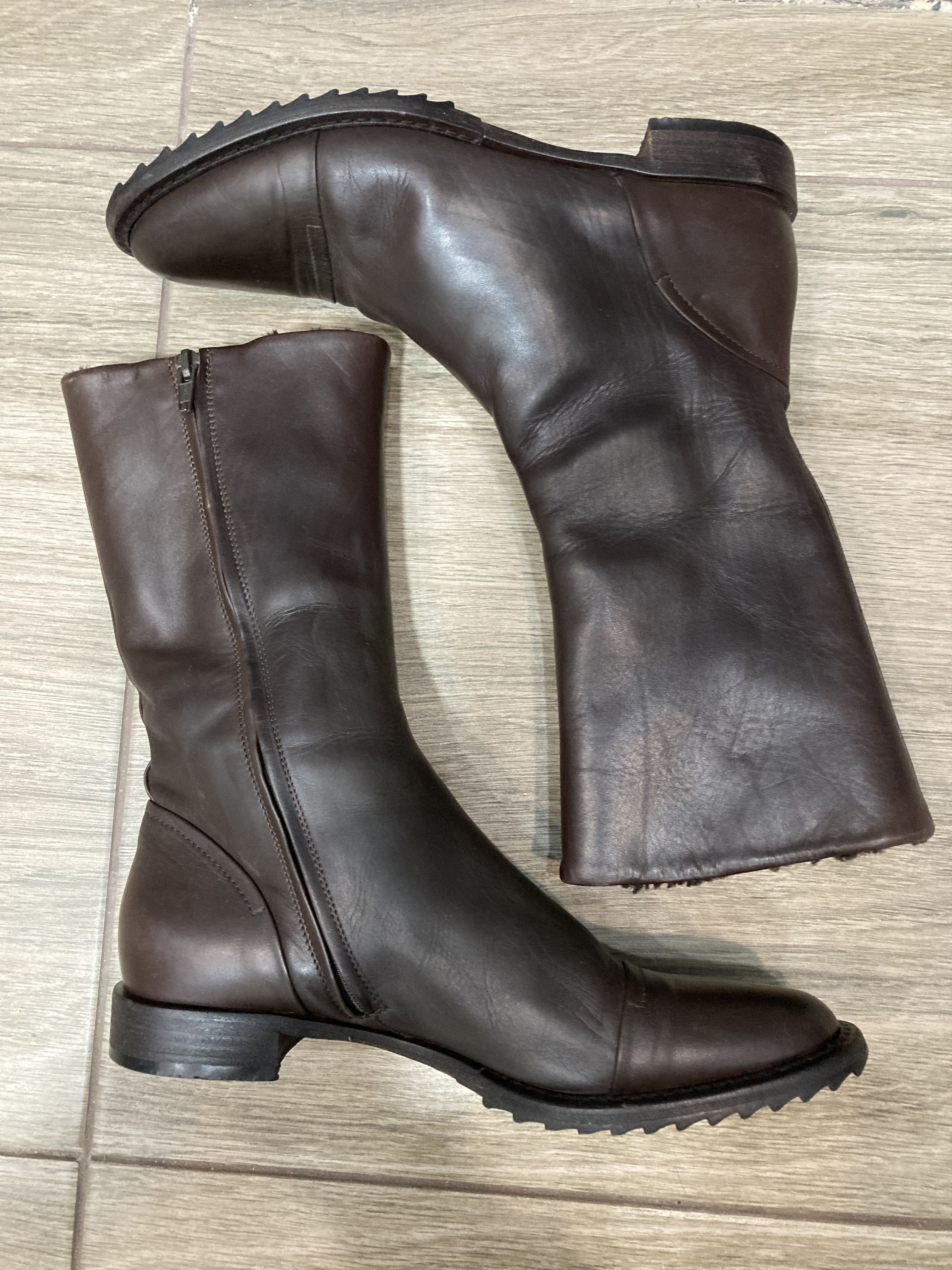 Jil Sander Vintage Jil Sander Classic Brown Leather Boots‎ Size US 7.5 / IT 37.5 - 7 Thumbnail