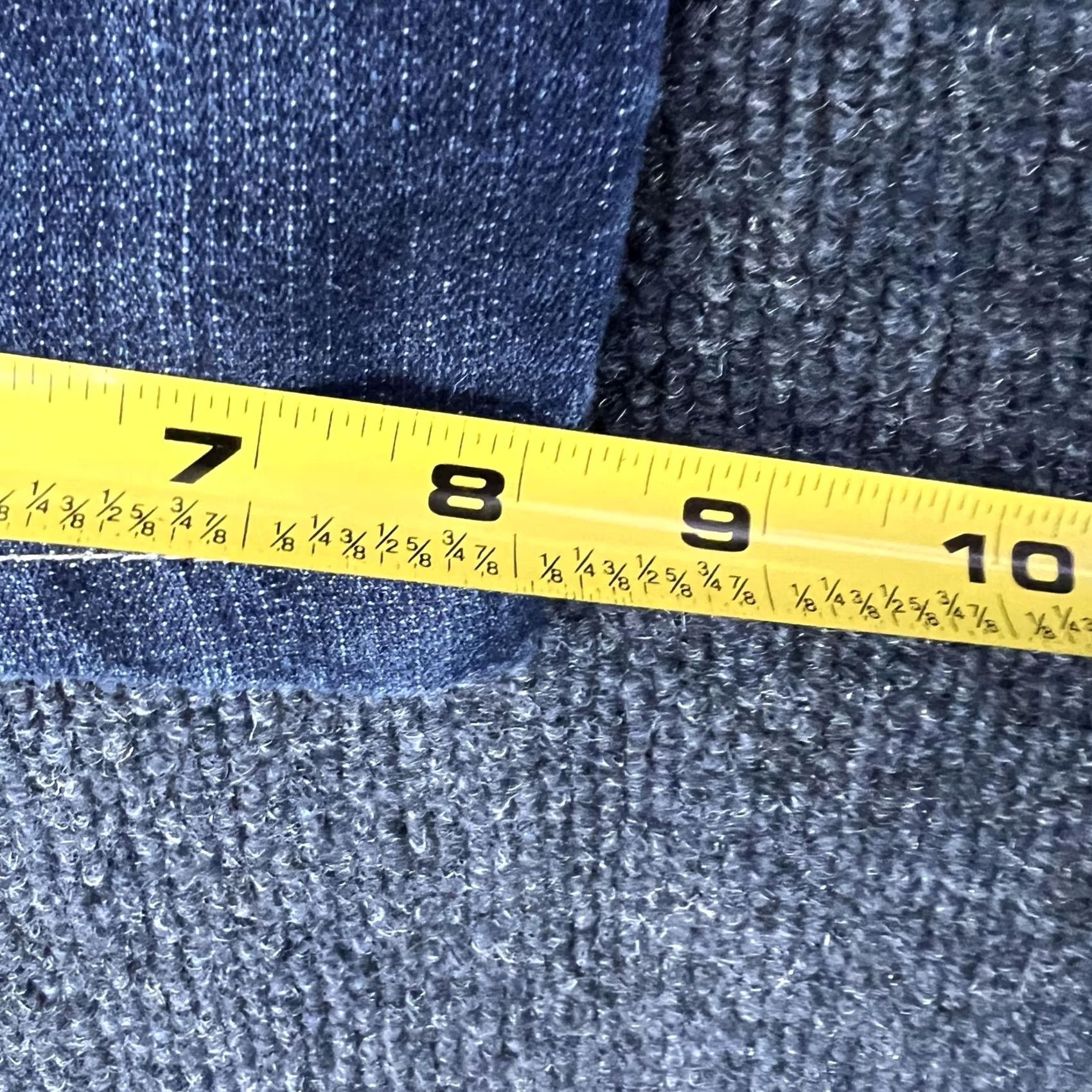 Vintage VINTAGE Mecca Jeans 34x30 Denim Blue Straight Fit Dark Wash Jeans Mens Regular 5-Pocket Zip Fly Cotton Polyester Size US 34 / EU 50 - 7 Thumbnail