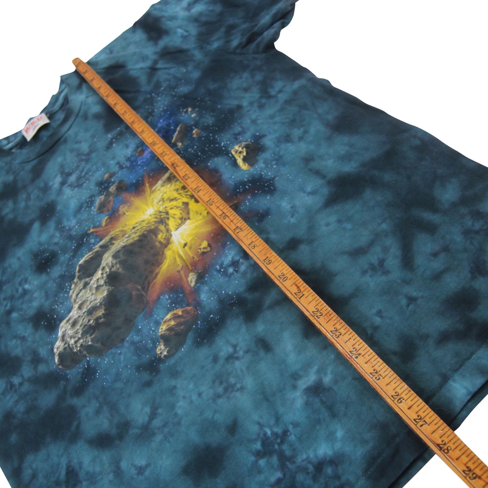 Vintage Vintage Astroid Collision Tie Dye Graphic T Shirt Size US L / EU 52-54 / 3 - 7 Thumbnail