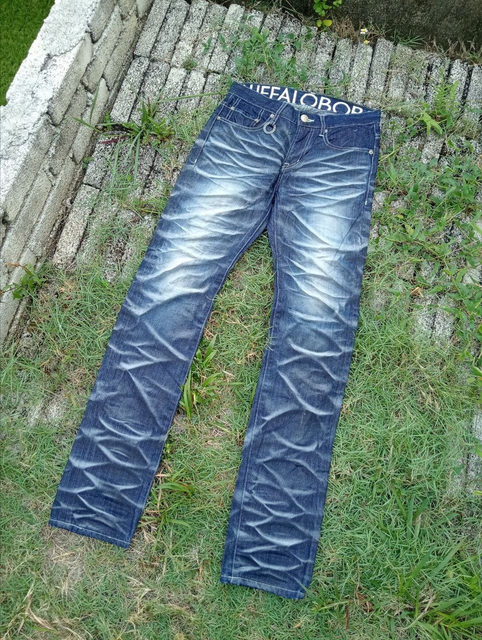 BUFFALO BOBS Vintage Buffalo Bobs Half Dollar Distressed Jeans Size US 30 / EU 46 - 2 Thumbnail