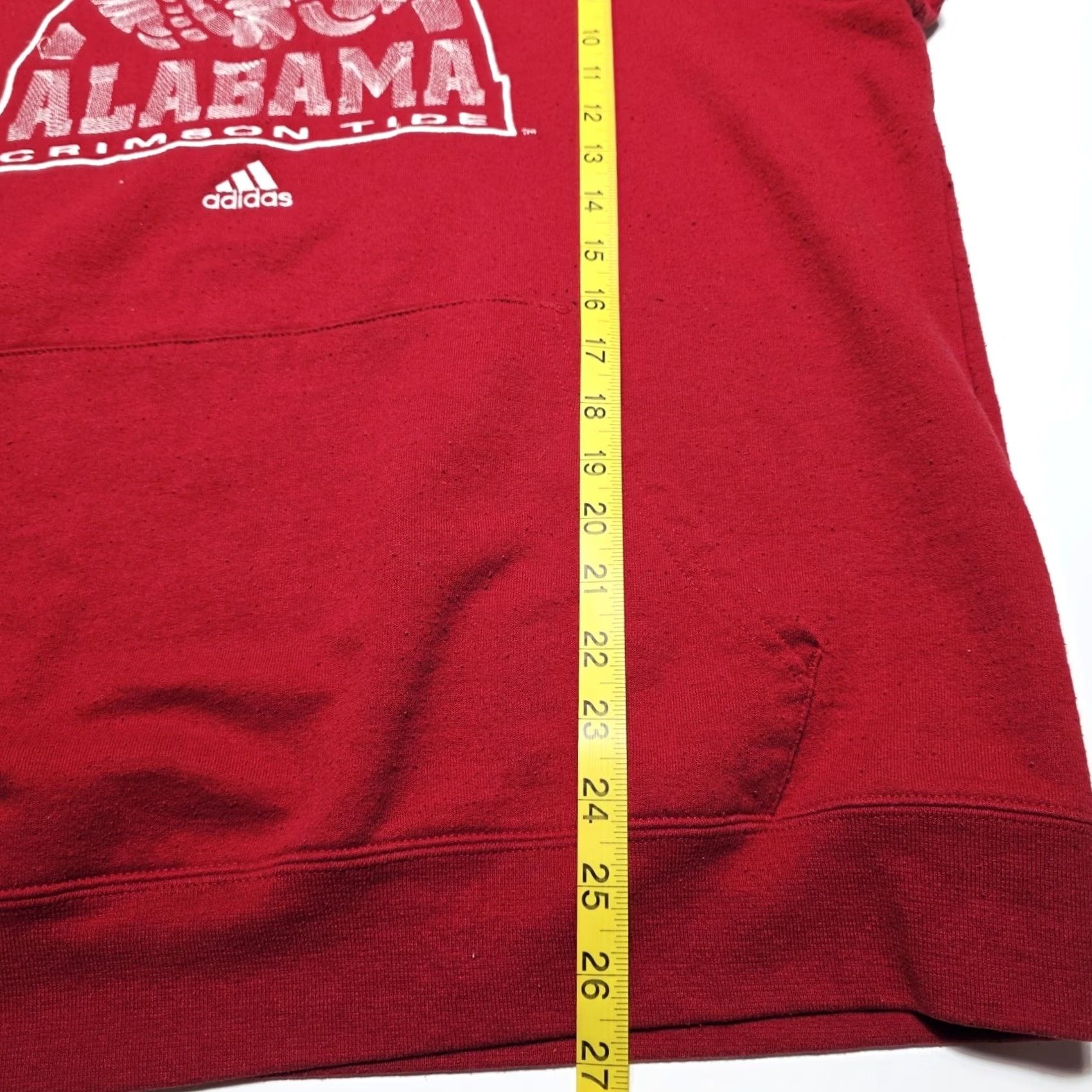Adidas VINTAGE Adidas Alabama Crimson Tide Embroidered Hoodie Sweatshirt Mens Large Y2k Red Hoodie, Alabama, University, 90s, Sports Mens Size US L / EU 52-54 / 3 - 7 Thumbnail