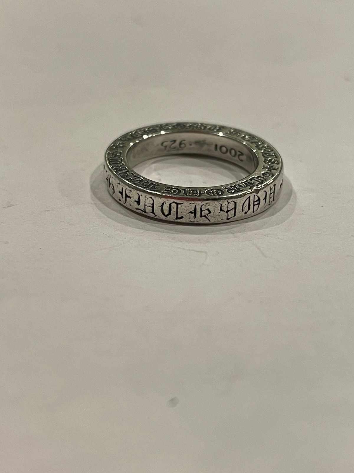 Chrome Hearts RARE Chrome Hearts FUCK YOU Spacer Ring 3mm Size 4.5 Silver Size ONE SIZE - 4 Thumbnail