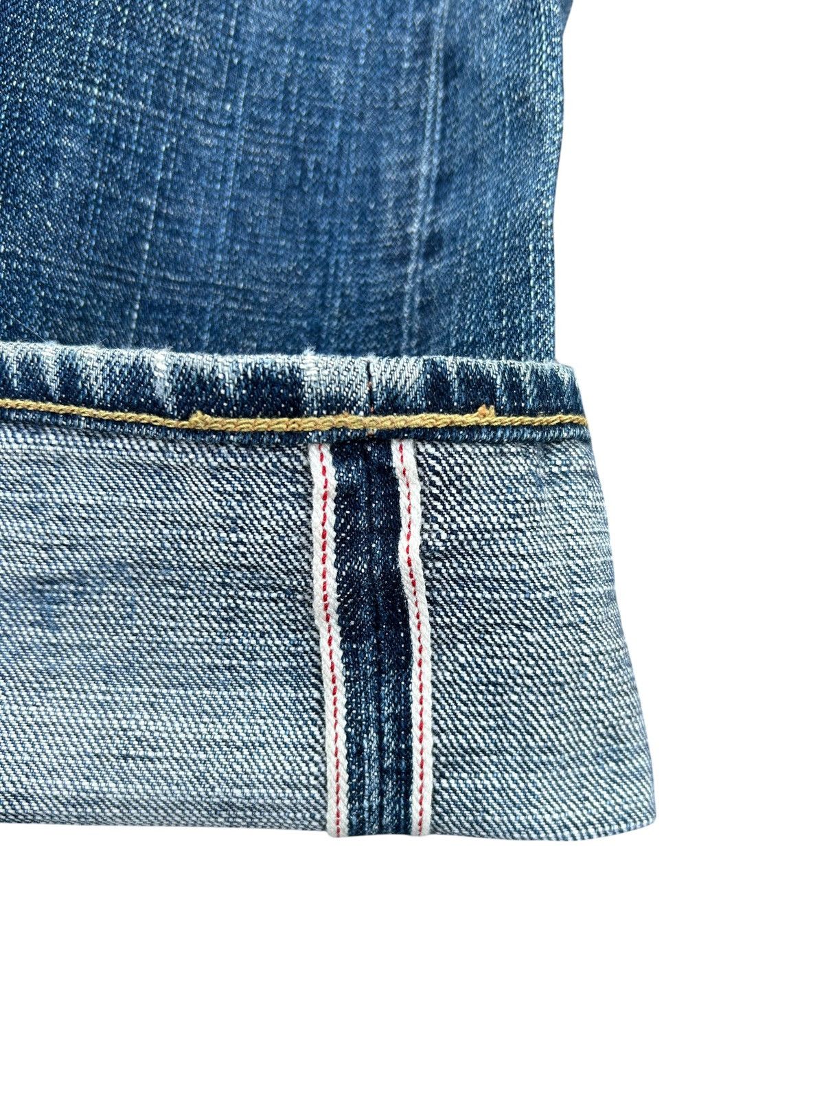 Kapital Thrashed Vintage Evisu Selvedge Denim Jeans Size US 32 / EU 48 - 3 Thumbnail
