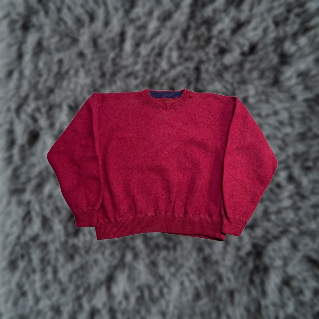 Eddie Bauer VINTAGE Eddie Bauer Sweater XL Mens Wool Heather Maroon High Neck Size US XL / EU 56 / 4 - 1 Thumbnail