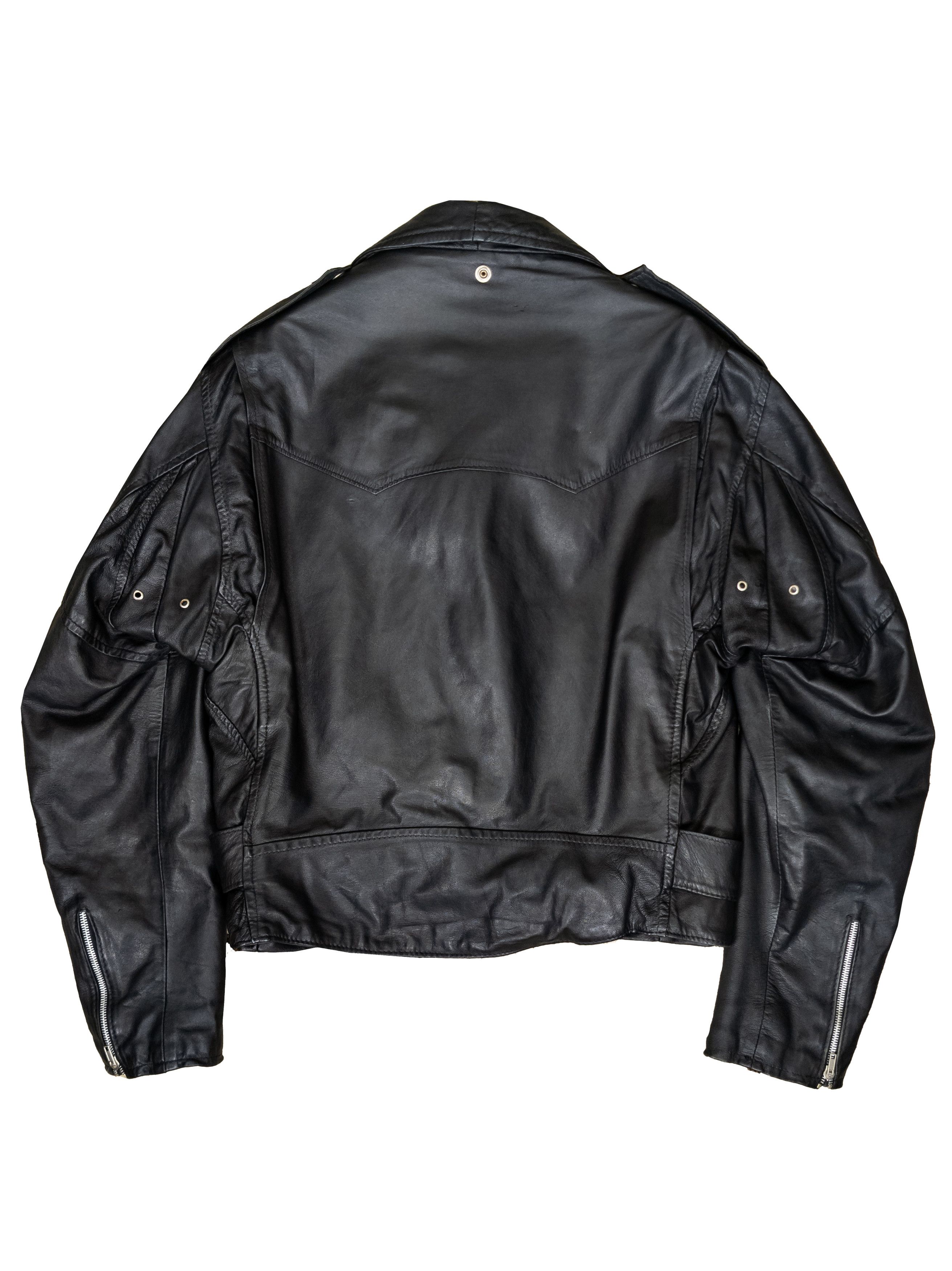 Vintage Rare Vintage 70s Italian Leather Biker Motorcycle Jacket XL Size US XL / EU 56 / 4 - 5 Thumbnail
