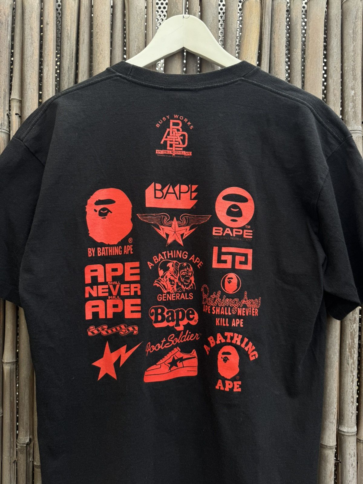 Bape Bape rare Authentic Short Sleeve T-Shirt Size US L / EU 52-54 / 3 - 4 Thumbnail