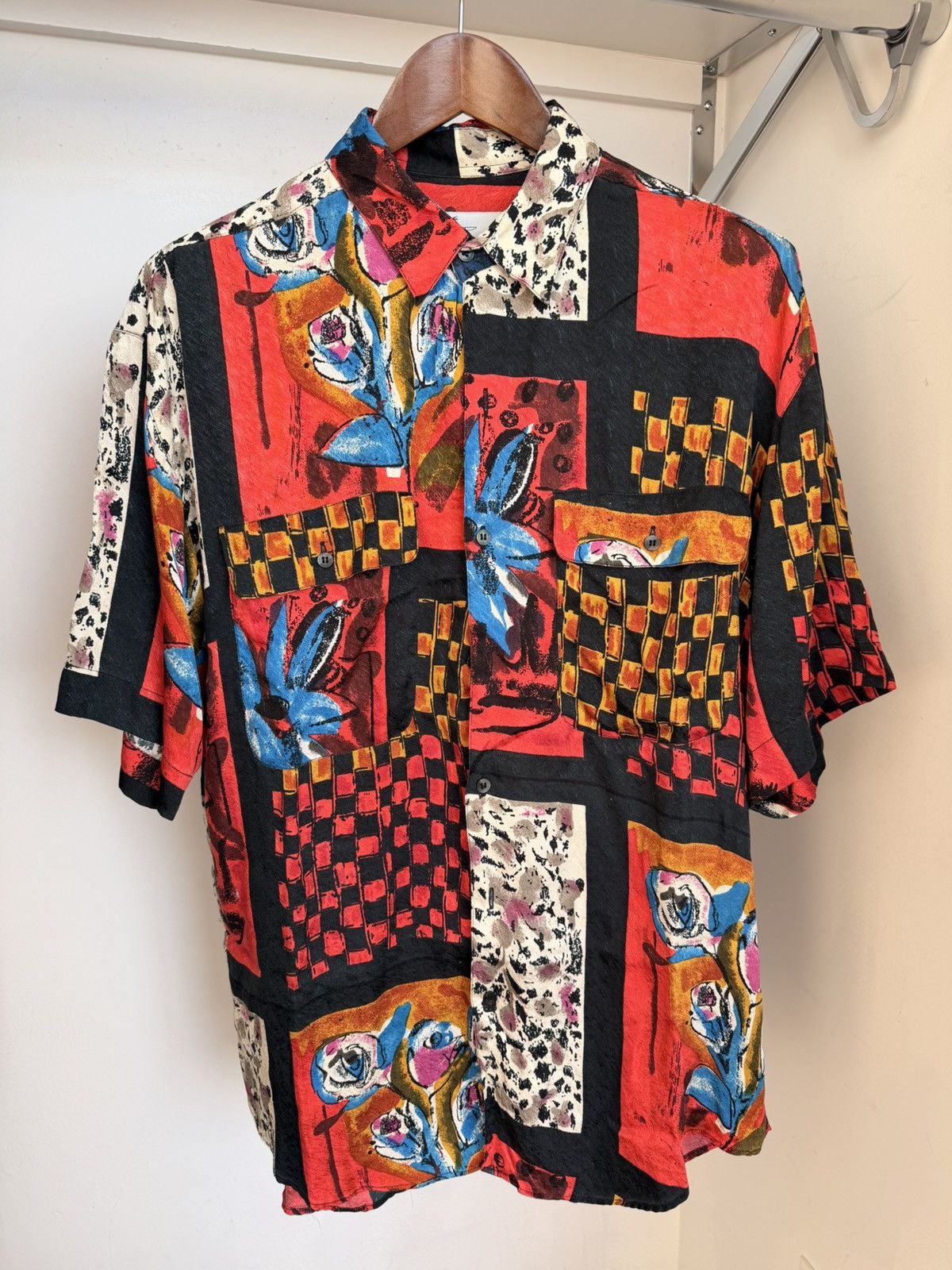 Other Vintage Goouch Silk Pattern Short Sleeve Shirt Size US M / EU 48-50 / 2 - 1 Thumbnail