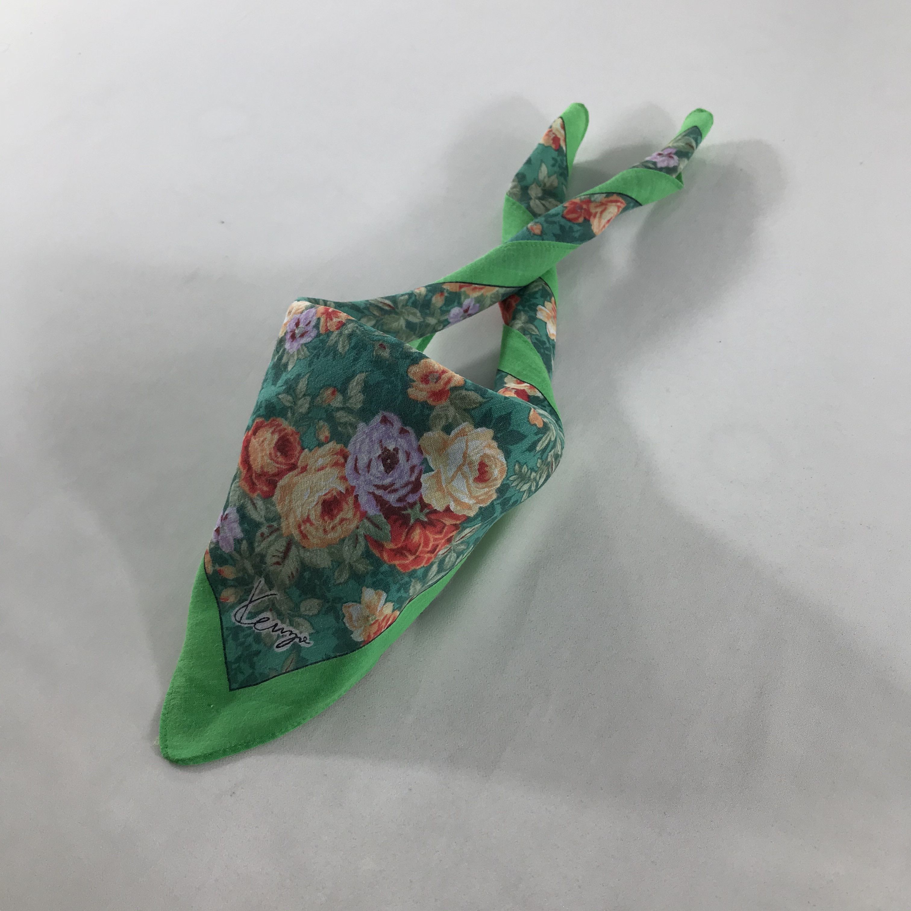 Kenzo Kenzo Floral Handkerchief Neckerchief Bandana H36 Size ONE SIZE - 3 Thumbnail