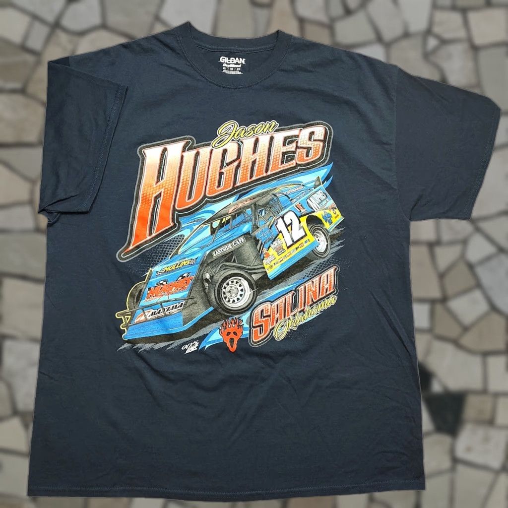 Gildan Hugh Sanders T-Shirt Blue XL Mens Car Sports Graphic Print Crew Neck Short Sleeve Gildan Cotton Blend Regular Fit Size US XL / EU 56 / 4 - 1 Thumbnail