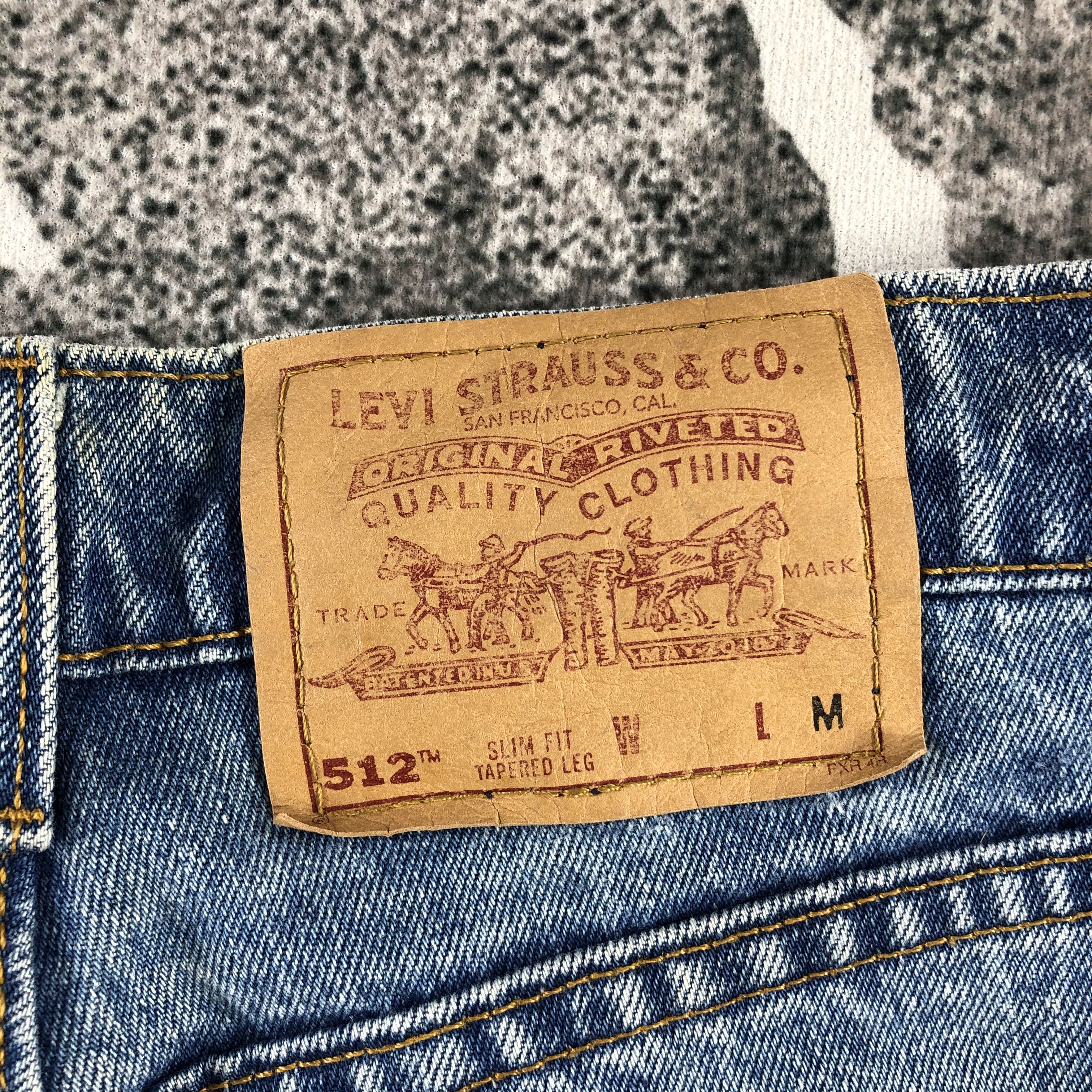 Levi's Vintage Levis 512 Jeans Slim Tapered Leg Denim KJ987 Size US 30 / EU 46 - 5 Thumbnail
