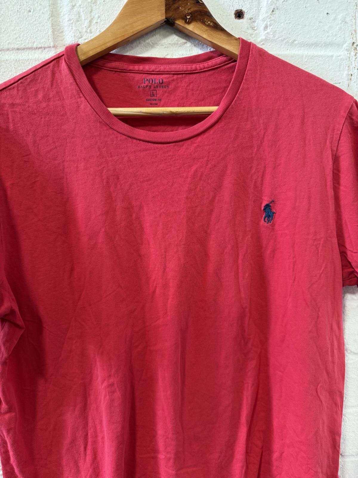 Polo Ralph Lauren Polo Ralph Lauren Men's Red Crew Neck T-Shirt Size US L / EU 52-54 / 3 - 2 Thumbnail