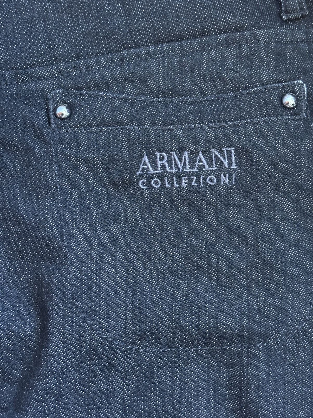 Armani × Armani Collezioni × Vintage Armani Collezioni Vintage Denim Skirt Made in Italy Size 36" / US 14 / IT 50 - 5 Thumbnail