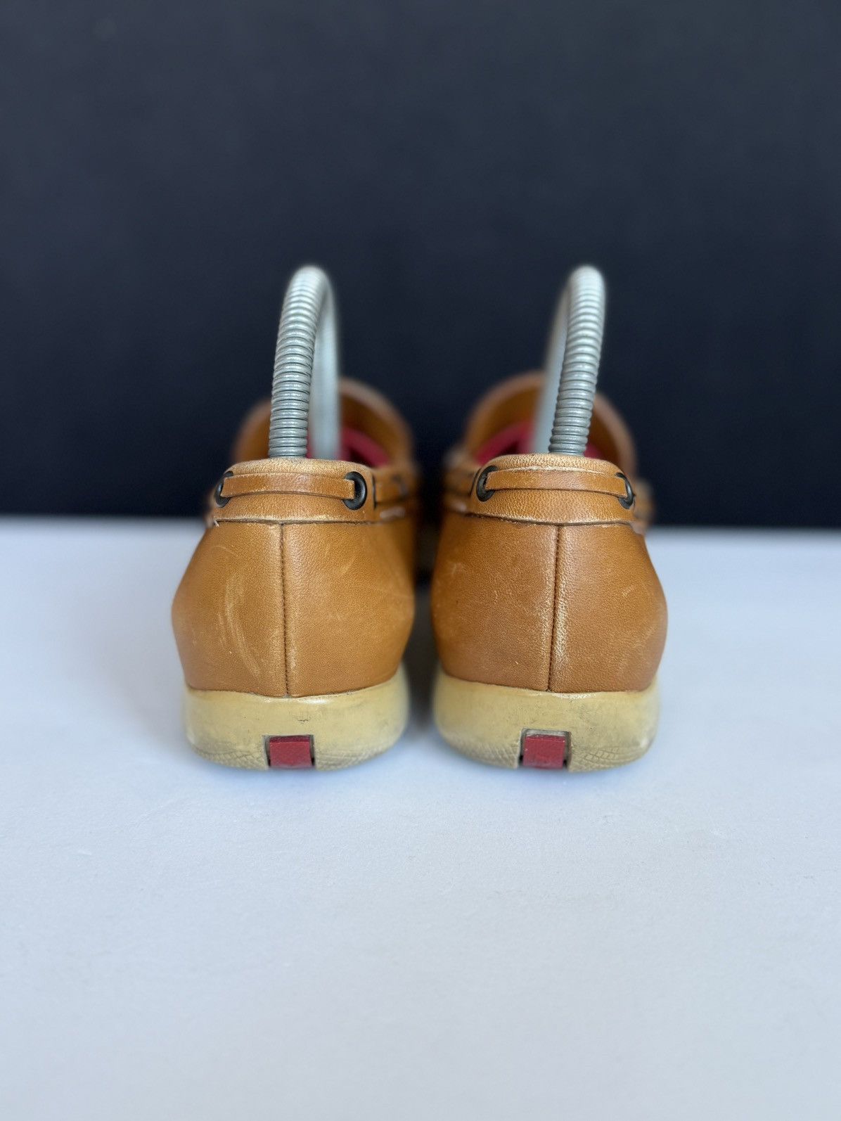 Prada Prada Brown Slip On Leather Shoes size 38 Size US 8 / IT 38 - 8 Thumbnail