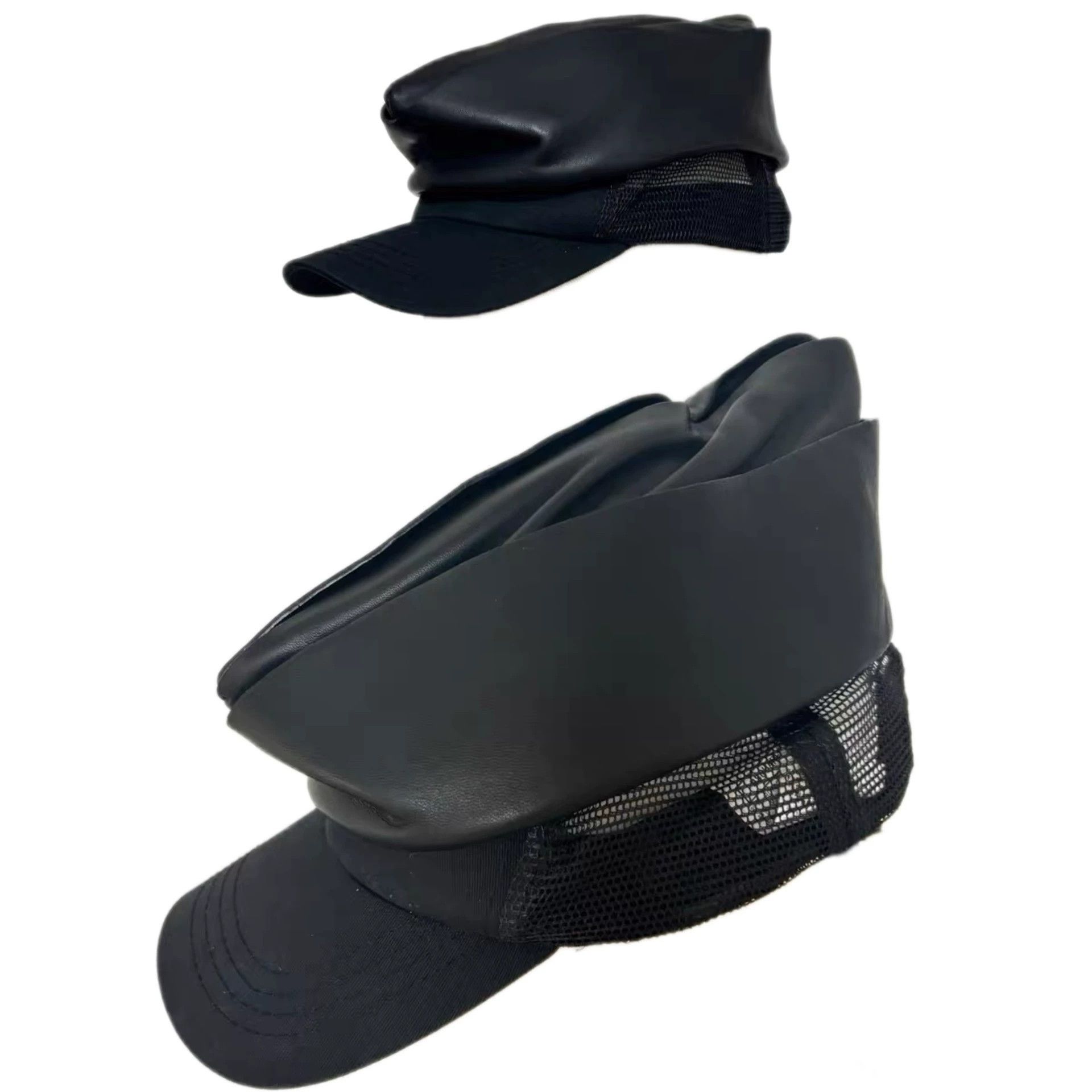 Dsquared2 Dsquared2 Leather Mesh Sailor Cap Size ONE SIZE - 6 Thumbnail