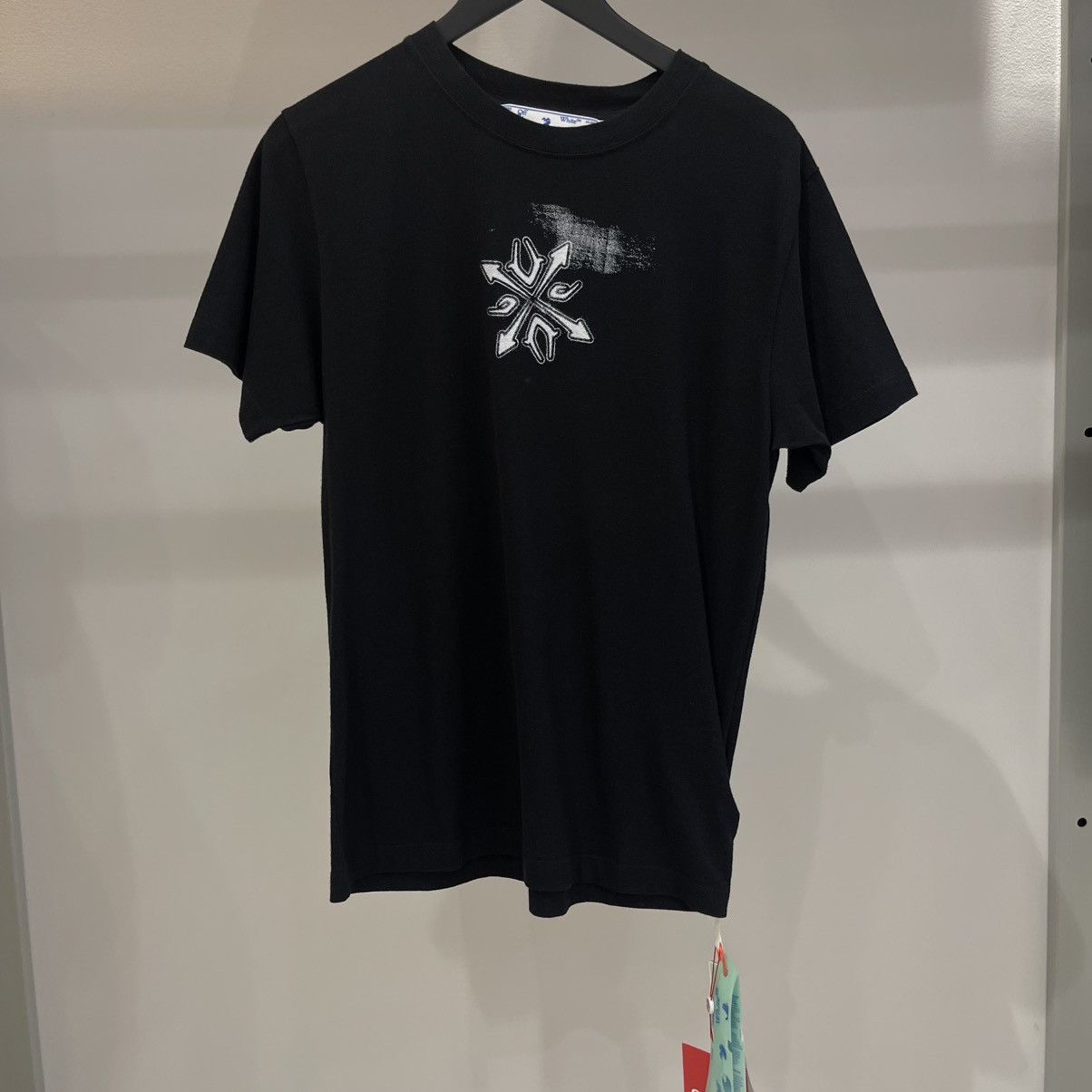 Off-White Off-White Tribal Type Tee Size US S / EU 44-46 / 1 - 1 Thumbnail