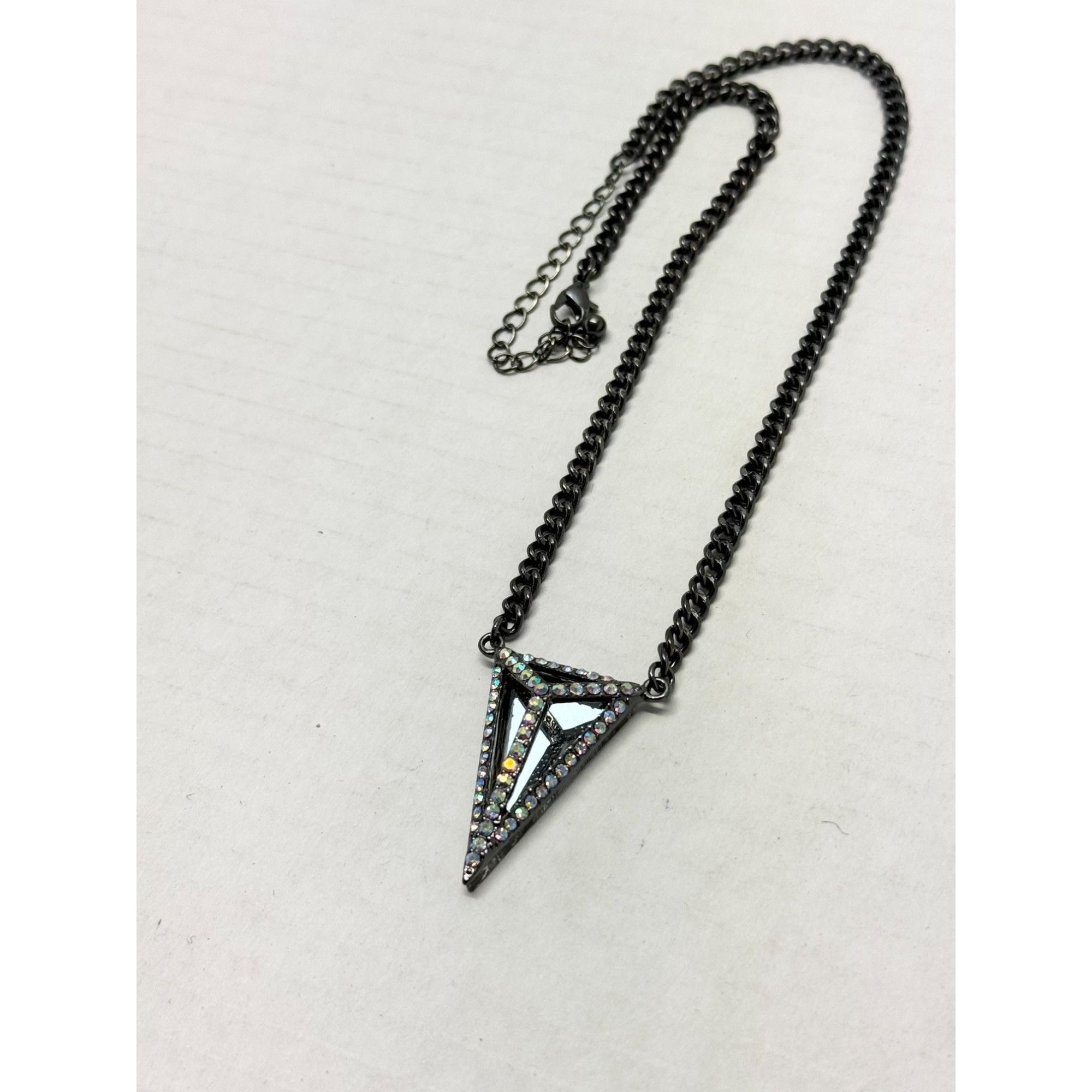 Vintage Rhinestone stud chain necklace Size ONE SIZE - 3 Thumbnail