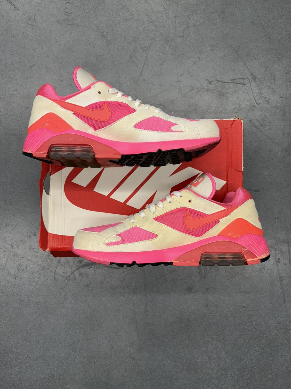Comme des Garcons × Nike 2018 Nike Air Max 180 Comme des Garcons Pink Size US 11 / EU 44 - 2 Thumbnail