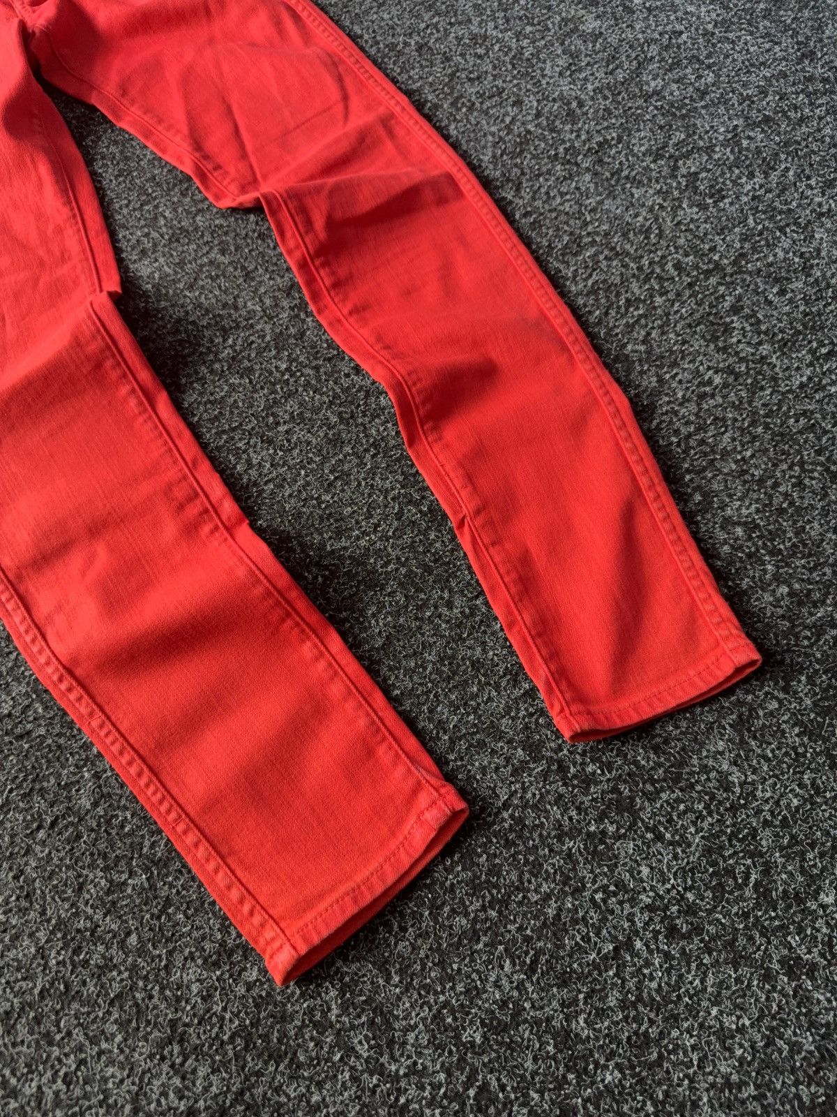 Polo Ralph Lauren × Vintage Ralph Lauren Red Courtlandt Skinny Jeans Y2K Rock Style Size 27" / US 4 / IT 40 - 4 Thumbnail