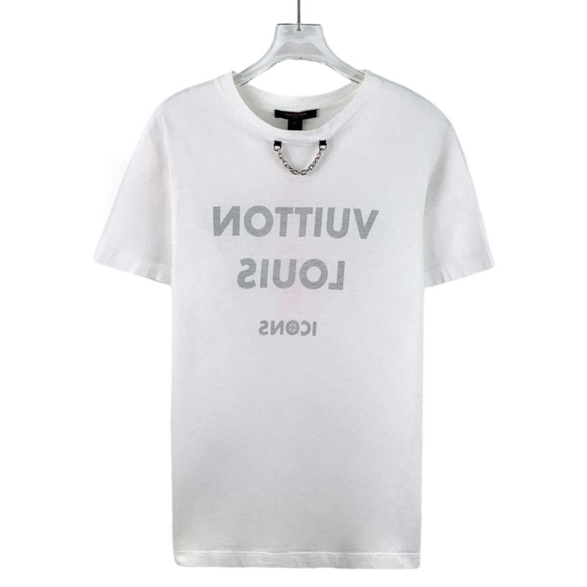 Louis Vuitton Louis Vuitton White Letter Print Short Sleeve T-Shirt K26WX Size M / US 6-8 / IT 42-44 - 1 Thumbnail