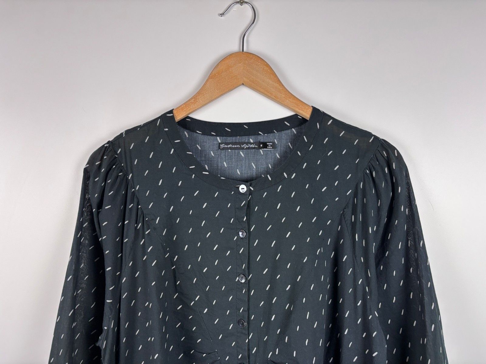 Gudrun Sjoden Gudrun Sjoden Dash Print Dress Cotton Black Size M Size M / US 6-8 / IT 42-44 - 2 Thumbnail