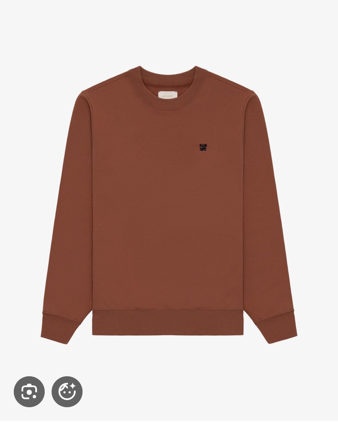 Aime Leon Dore brown crest crewneck sweatshirt