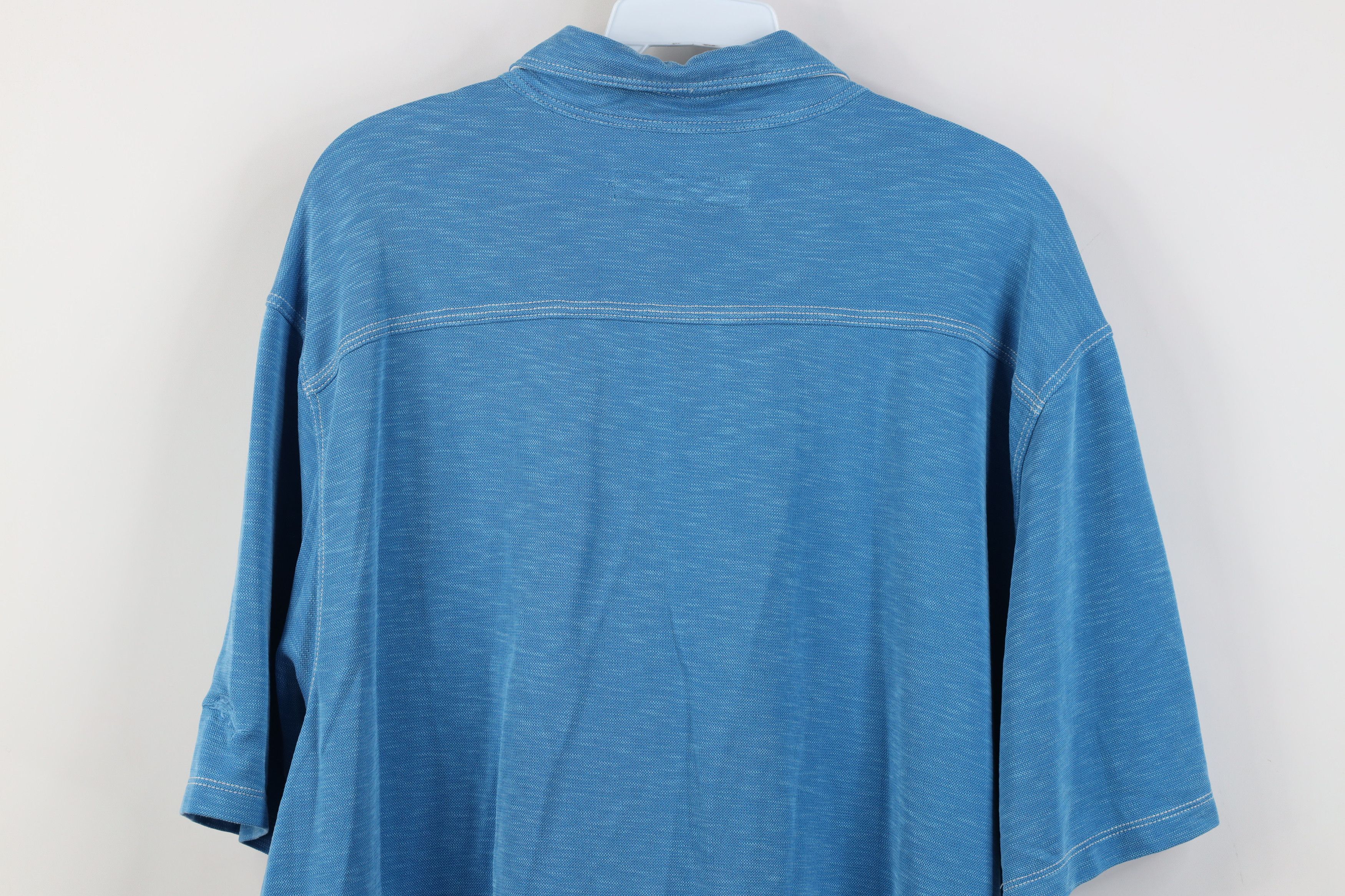 Tommy Bahama Tommy Bahama Knit Short Sleeve Collared Golf Polo Shirt Blue Size US XXL / EU 58 / 5 - 11 Thumbnail