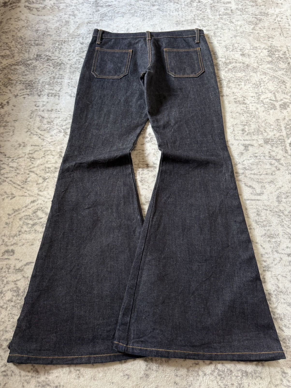 Tornado Mart Tornado Mart Style Side Button Bell Bottom Flare Jeans Size US 29 - 2 Thumbnail