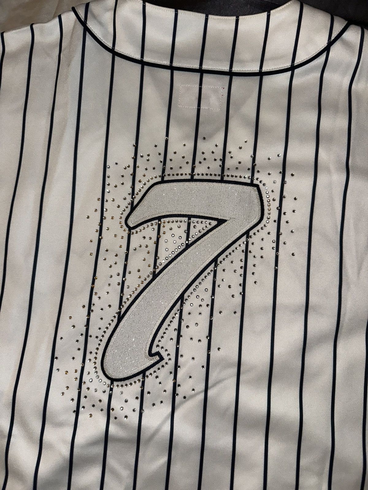 Supreme Supreme Rhinestone Baseball Jersey Pinstripe Medium (SS20) Size US M / EU 48-50 / 2 - 8 Thumbnail